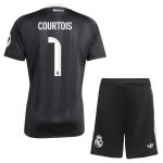 Günstige Fußballtrikots Real Madrid Courtois 1 Torwart Kinder 2025-26 Schwarze Kurzarm Günstige Fußballtrikots Real Madrid Courtois 1 Torwart Kinder 2025-26 Schwarze Kurzarm
